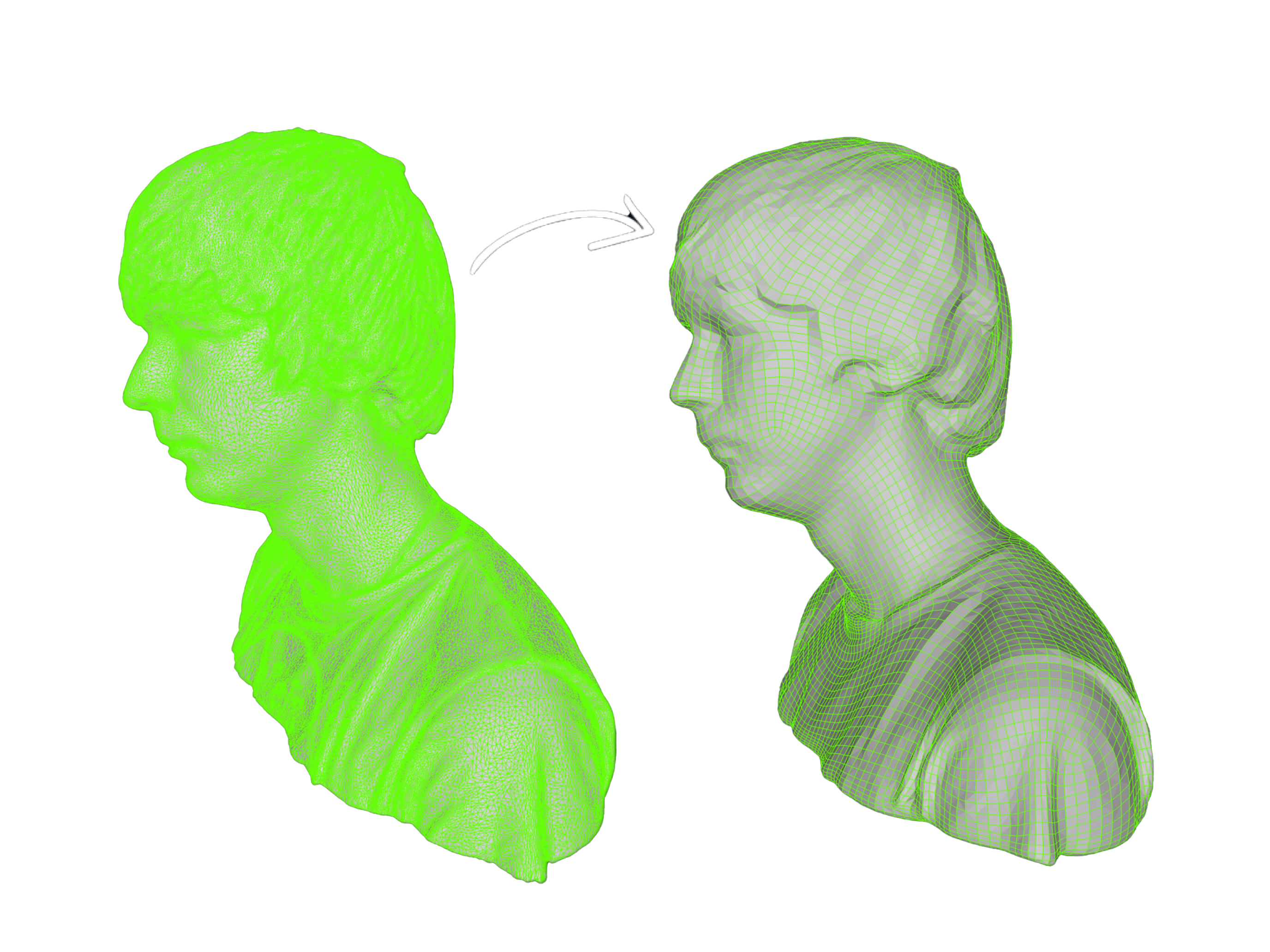 Before and After Retopology Demonstration